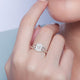 92.5 silver zircon swirl ring