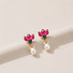 92.5 Sterling Silver Lotus Stud Earring