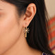 Silver Pataka Chakri Earrings