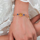 Silver 925 Dhan Lakshmi Lapis Lazuli Pearl Bracelet