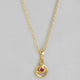 92.5 Silver Red Spiral Necklace