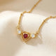 92.5 Sterling Silver 925 Heart story Necklace