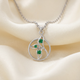 Pure Silver Swirl Pendant