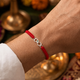 Unniyarcha 925 Pure Silver Krishna morpankh and infinity bracelet