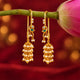 Silver Parrot Pearl Sui Dhaga Earring