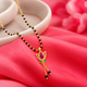 925 Silver Soubhagya Lotus Lariat Mangalsutra