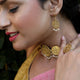 92.5 Silver coin Lakshmi Earring