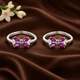 Pure 92.5 Silver Butterfly Zircon Toe Rings