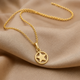 92.5 Silver Star loop Necklace