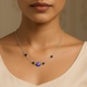 92.5 Silver Evil eye Necklace