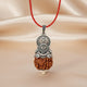 Silver Lord Hanuman Rudraksha Pendant