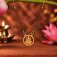 Silver 925 Dhan Lakshmi Green Mangalsutra Necklace