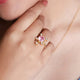 Gulabo Silver 92.5 Tortoise Ring