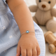 925 Silver Kids Evil Eye Enamel Bracelet