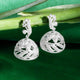 92.5 silver zircon pearl elegant earring