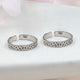 Silver Minimalist Band Toe Rings