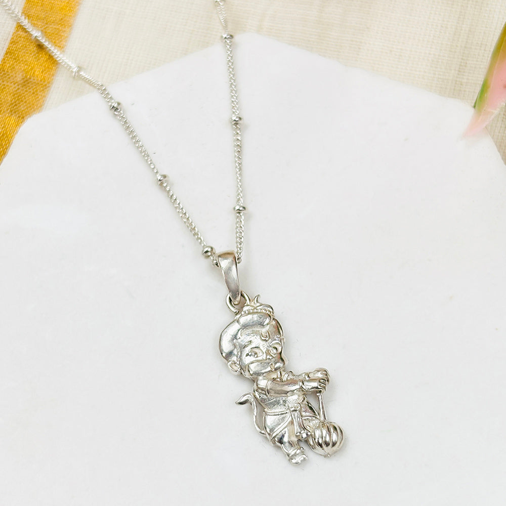silver bal hanuman pendant – Unniyarcha
