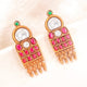 Silver 925 Saubhagya Temple Stud Earrings
