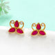 Silver Lotus Stud Earings