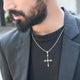 Silver 92.5 Men's Cross Pendant
