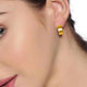 Silver small half hoops