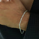Sleek Cuban Links Silver Men's Bracelet