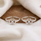 925 Pure Silver Four-Heart Clover Toe Ring (Adjustable)