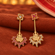 925 Silver Dhan Lakshmi Asymmetrical Earrings