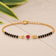 Silver Cupid's Arrow Mangalsutra Bracelet
