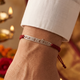 Silver 925 Silver Rakshak Bracelet with Chandan Tilak set