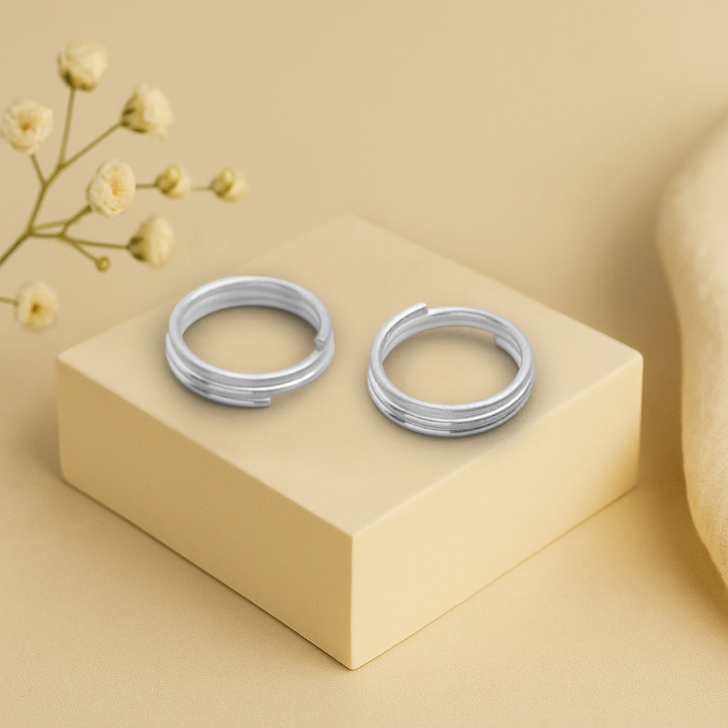 8UEDE - DOUBLE RING NECK - SILVER 8UEDE - Double ring neck | EMA