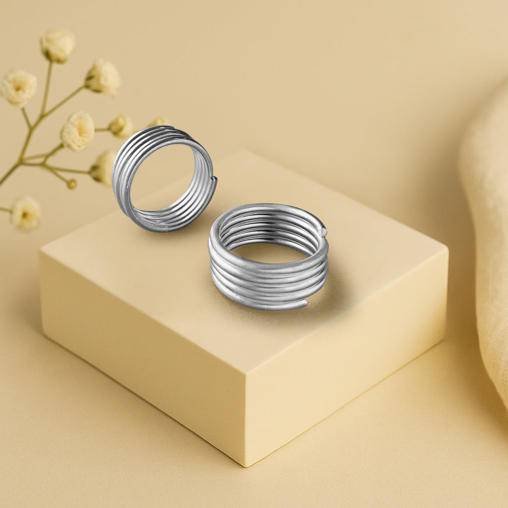 Buy Silver Spring Toe Ring( pair) Online Unniyarcha – Unniyarcha