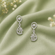 Unniyarcha 925 Pure Silver White Drop Floral Earrings