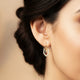 Silver Vishnu Tilak Earrings