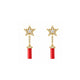 24kt Gold Plated 925 Pure Silver Patakha Sitara Shot Drop Earrings