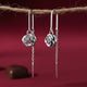 Silver Rose Sui Dhaga Earrings