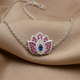 925 Pure Silver Lotus Evil Eye Bracelet