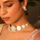 Silver Lakshmi Polki Earring