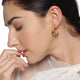 Silver Hammered Hoops