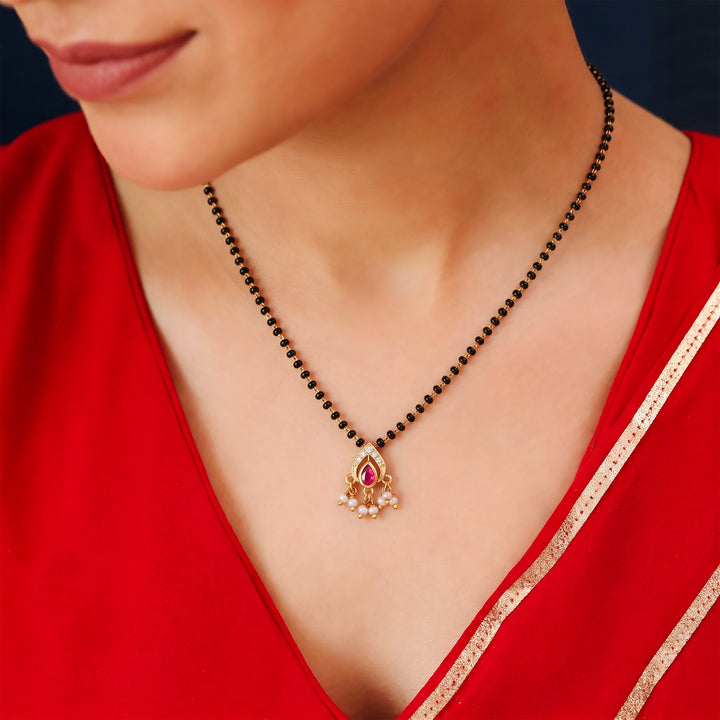 925 Silver Heirloom Teardrop Mangalsutra
