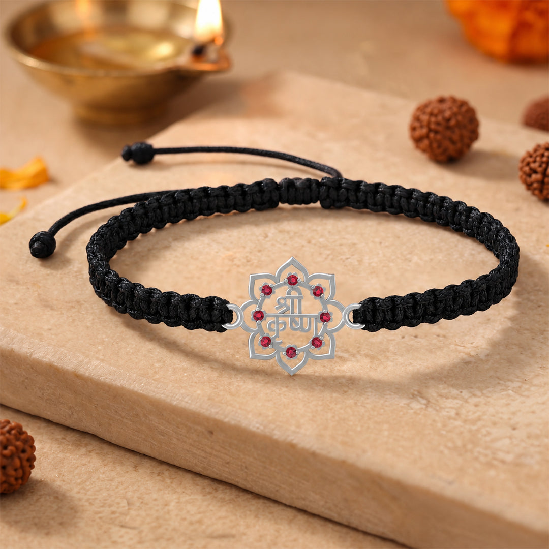 Unniyarcha 925 Pure Silver Shree Krishna Bracelet
