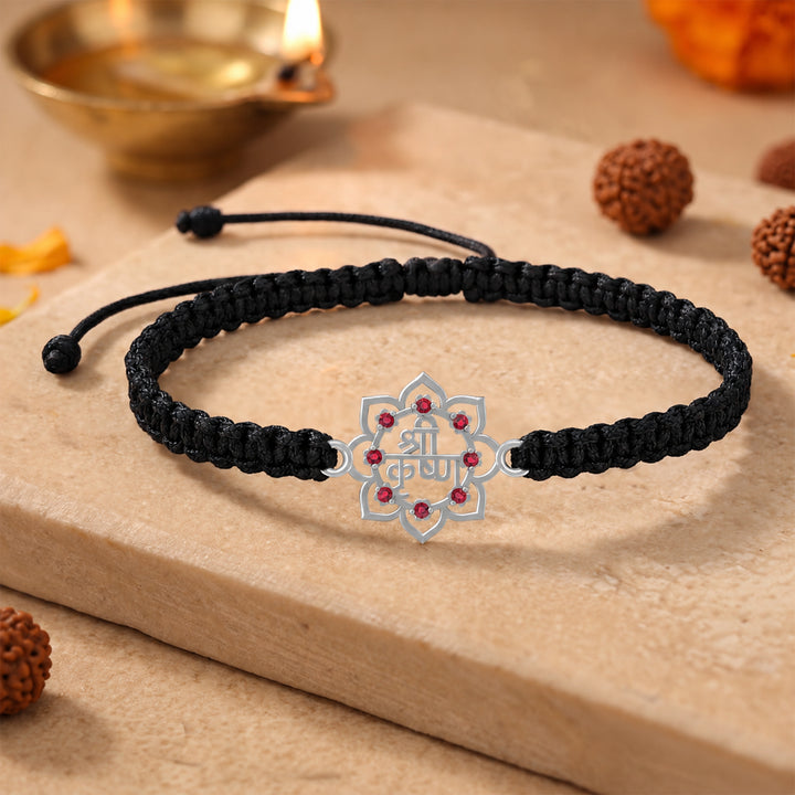 Unniyarcha 925 Pure Silver Shree Krishna Bracelet