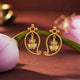 Unniyarcha 925 Silver Gold-Plated Manga Lakshmi Earrings
