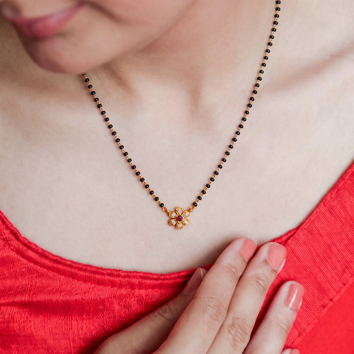 925 Silver Mangalya Blossom Mangalsutra