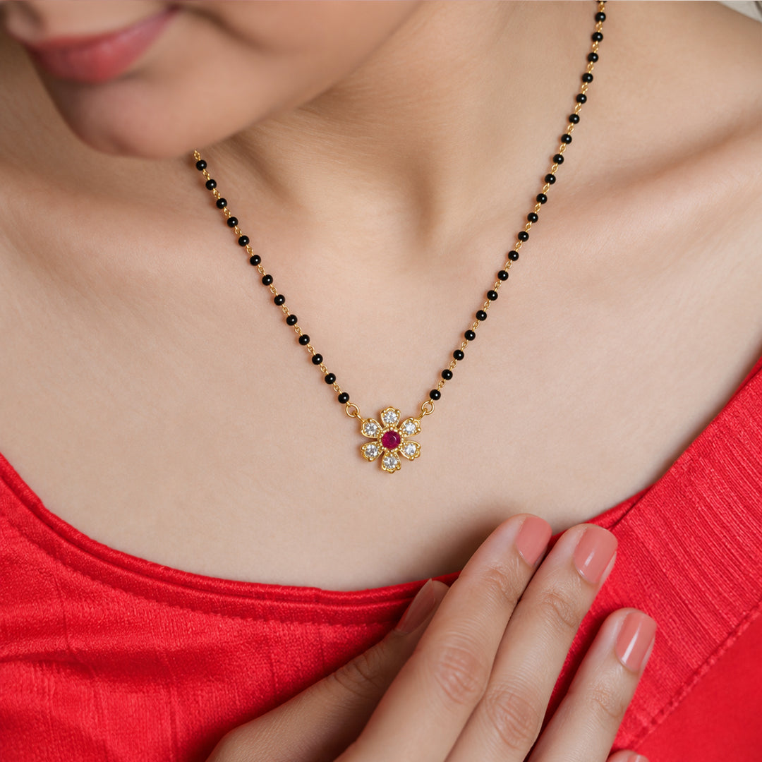 925 Silver Mangalya Blossom Mangalsutra