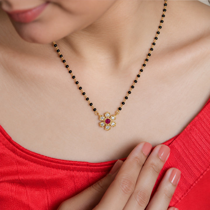 925 Silver Mangalya Blossom Mangalsutra