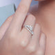 92.5 silver zircon mystic flow ring