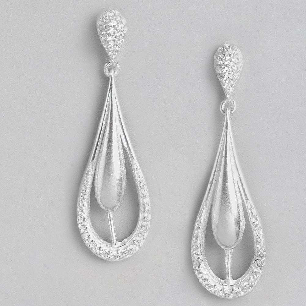 Silver Zircon Earring