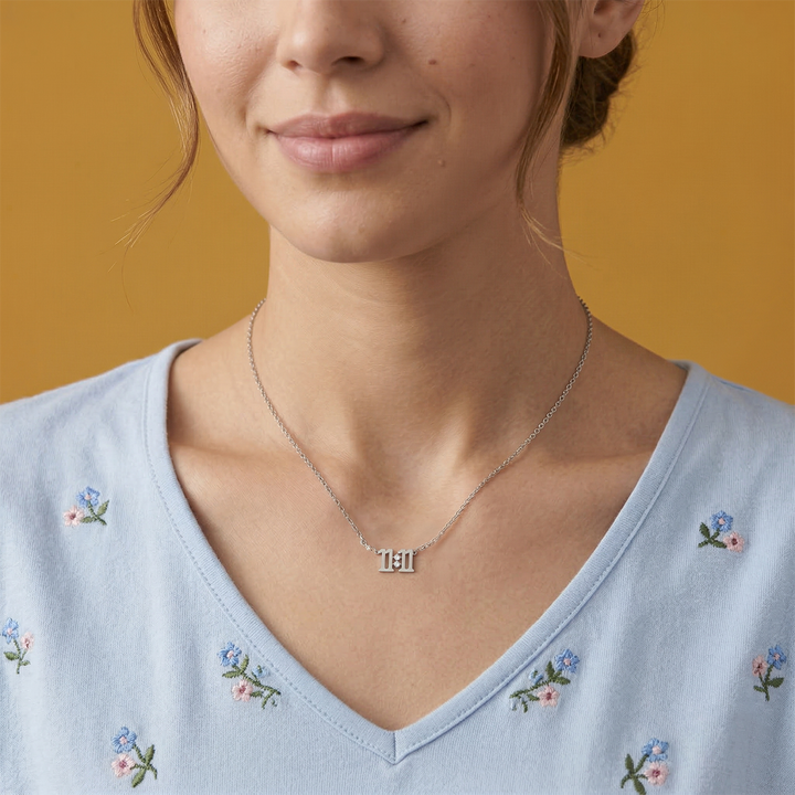 925 Pure Silver 11:11 Wish Pendant Necklace