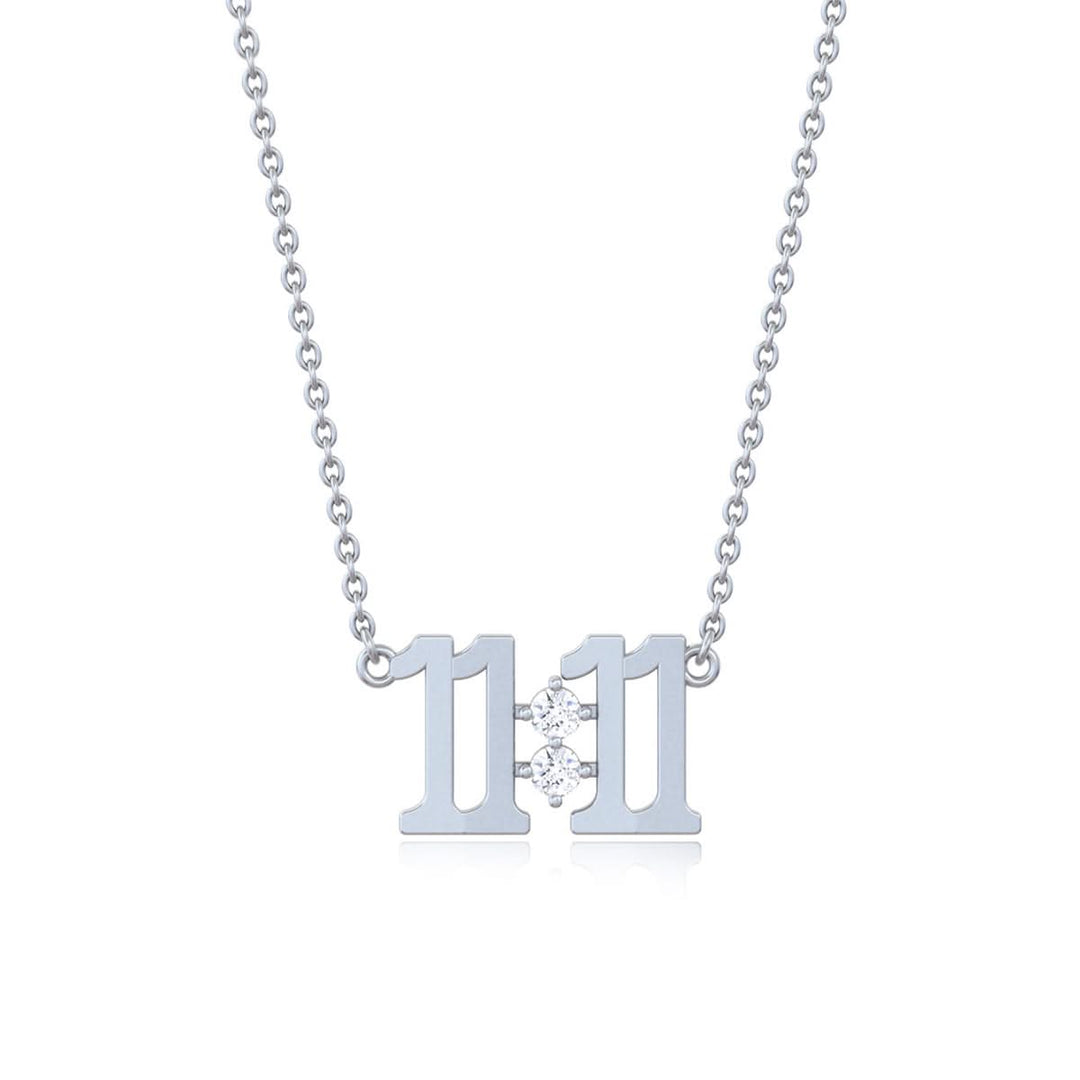 925 Pure Silver 11:11 Wish Pendant Necklace